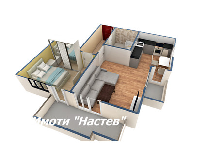 Mieszkanie na sprzedaż - 5-ти полк/5-ti polk Шумен/shumen, Bułgaria, 73 m², 90 947 USD (358 330 PLN), NET-87702594
