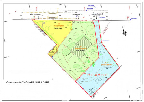 Działka na sprzedaż - Thouare-Sur-Loire, Francja, 851 m², 202 596 USD (830 642 PLN), NET-95596666