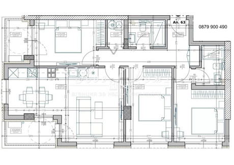 Mieszkanie na sprzedaż - Младост /Mladost Варна/varna, Bułgaria, 121 m², 153 193 USD (626 558 PLN), NET-101576118