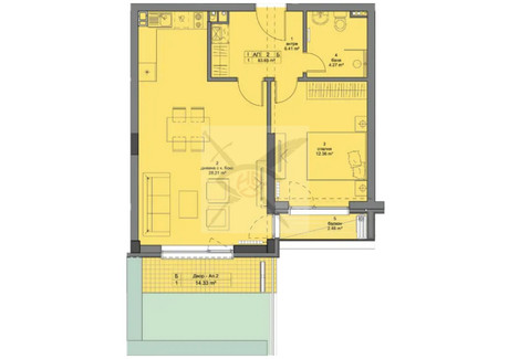 Mieszkanie na sprzedaż - Кръстова вада/Krastova vada София/sofia, Bułgaria, 75 m², 231 530 USD (889 073 PLN), NET-100524041