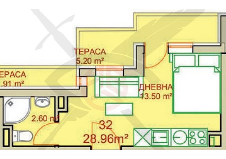 Mieszkanie na sprzedaż - Студентски град/Studentski grad София/sofia, Bułgaria, 35 m², 78 903 USD (322 713 PLN), NET-102271754