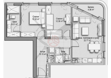 Mieszkanie na sprzedaż - Хладилника/Hladilnika София/sofia, Bułgaria, 108 m², 245 946 USD (1 008 378 PLN), NET-102482588