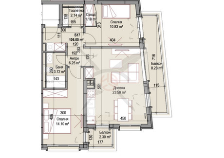 Mieszkanie na sprzedaż - Хаджи Димитър/Hadji Dimitar София/sofia, Bułgaria, 106 m², 220 586 USD (844 846 PLN), NET-96065598