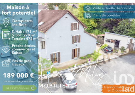 Dom na sprzedaż - Dampierre-Les-Bois, Francja, 171 m², 202 674 USD (780 293 PLN), NET-97908629