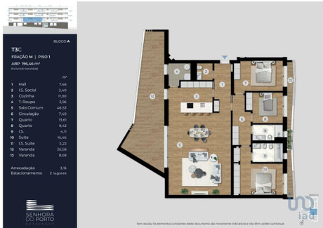 Mieszkanie na sprzedaż - Porto, Portugalia, 152 m², 593 632 USD (2 285 484 PLN), NET-85635404