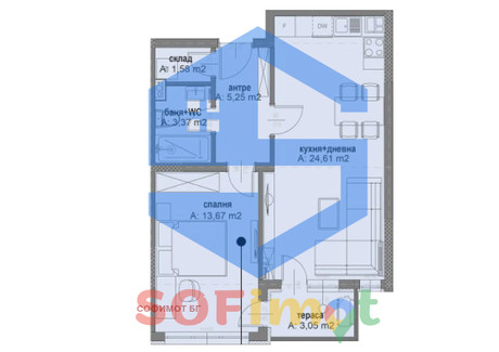 Mieszkanie na sprzedaż - Овча купел/Ovcha kupel София/sofia, Bułgaria, 70 m², 120 251 USD (461 765 PLN), NET-92975209