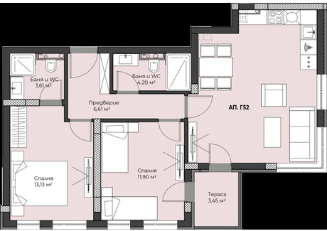 Mieszkanie na sprzedaż - Христо Смирненски/Hristo Smirnenski Пловдив/plovdiv, Bułgaria, 101 m², 154 424 USD (633 139 PLN), NET-102568429