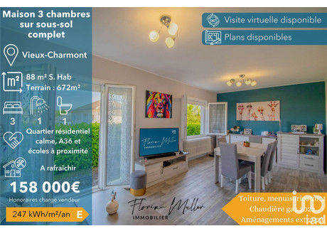 Dom na sprzedaż - Vieux-Charmont, Francja, 88 m², 175 507 USD (672 193 PLN), NET-97431055