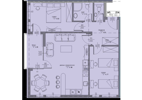 Mieszkanie na sprzedaż - Малинова долина/Malinova dolina София/sofia, Bułgaria, 105 m², 193 826 USD (744 294 PLN), NET-98350407