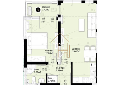 Mieszkanie na sprzedaż - Христо Смирненски/Hristo Smirnenski Пловдив/plovdiv, Bułgaria, 64 m², 80 234 USD (308 899 PLN), NET-99894802