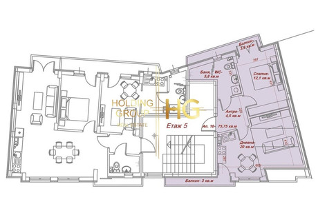 Mieszkanie na sprzedaż - Погреби/Pogrebi Варна/varna, Bułgaria, 75 m², 112 792 USD (434 248 PLN), NET-99792641