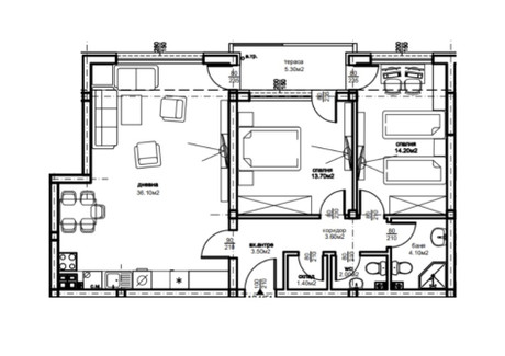 Mieszkanie na sprzedaż - Остромила/Ostromila Пловдив/plovdiv, Bułgaria, 114 m², 104 330 USD (427 752 PLN), NET-102847085