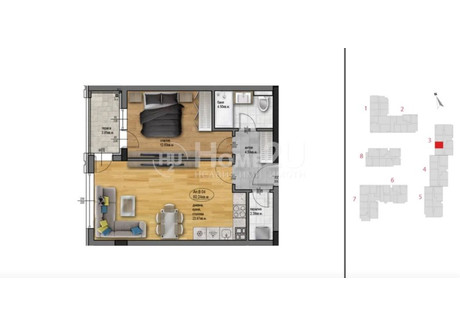 Mieszkanie na sprzedaż - Остромила/Ostromila Пловдив/plovdiv, Bułgaria, 70 m², 73 621 USD (282 703 PLN), NET-98080115