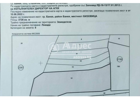 Działka na sprzedaż - гр. Банкя/gr. Bankia София/sofia, Bułgaria, 3726 m², 202 890 USD (848 082 PLN), NET-93399881