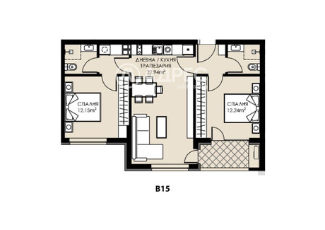 Mieszkanie na sprzedaż - Люлин /Liulin София/sofia, Bułgaria, 88 m², 138 217 USD (566 689 PLN), NET-98081801