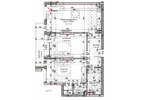 Mieszkanie na sprzedaż - Младост /Mladost Варна/varna, Bułgaria, 110 m², 149 502 USD (584 551 PLN), NET-96476175