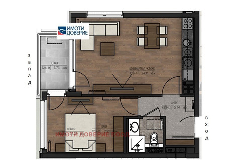 Mieszkanie na sprzedaż - Младост 1А/Mladost София/sofia, Bułgaria, 71 m², 164 732 USD (688 579 PLN), NET-97725551