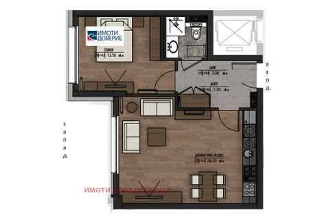 Mieszkanie na sprzedaż - Младост 1А/Mladost София/sofia, Bułgaria, 70 m², 154 886 USD (647 424 PLN), NET-97725552