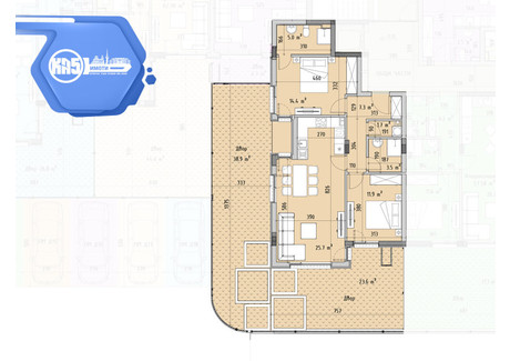 Mieszkanie na sprzedaż - Витоша/Vitosha София/sofia, Bułgaria, 181 m², 230 760 USD (943 807 PLN), NET-101579729