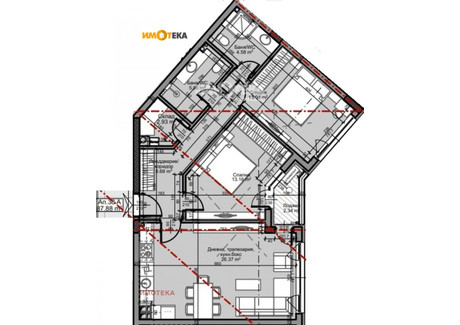 Mieszkanie na sprzedaż - Младост /Mladost София/sofia, Bułgaria, 102 m², 220 252 USD (914 046 PLN), NET-91793787