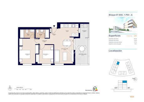 Mieszkanie na sprzedaż - Alicante, Hiszpania, 74 m², 310 159 USD (1 222 026 PLN), NET-84998069