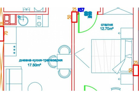 Mieszkanie na sprzedaż - Славейков/Slaveykov Бургас/burgas, Bułgaria, 54 m², 94 505 USD (387 471 PLN), NET-102538895