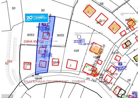 Działka na sprzedaż - Горна баня/Gorna bania София/sofia, Bułgaria, 2116 m², 272 263 USD (1 080 884 PLN), NET-89233325