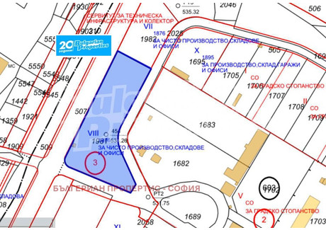 Działka na sprzedaż - Орландовци/Orlandovci София/sofia, Bułgaria, 6380 m², 543 437 USD (2 184 616 PLN), NET-89233326