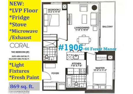 Mieszkanie na sprzedaż - 1906 - 66 Forest Manor Rd Toronto, Kanada, 74,32 m², 551 267 USD (2 243 656 PLN), NET-101478604